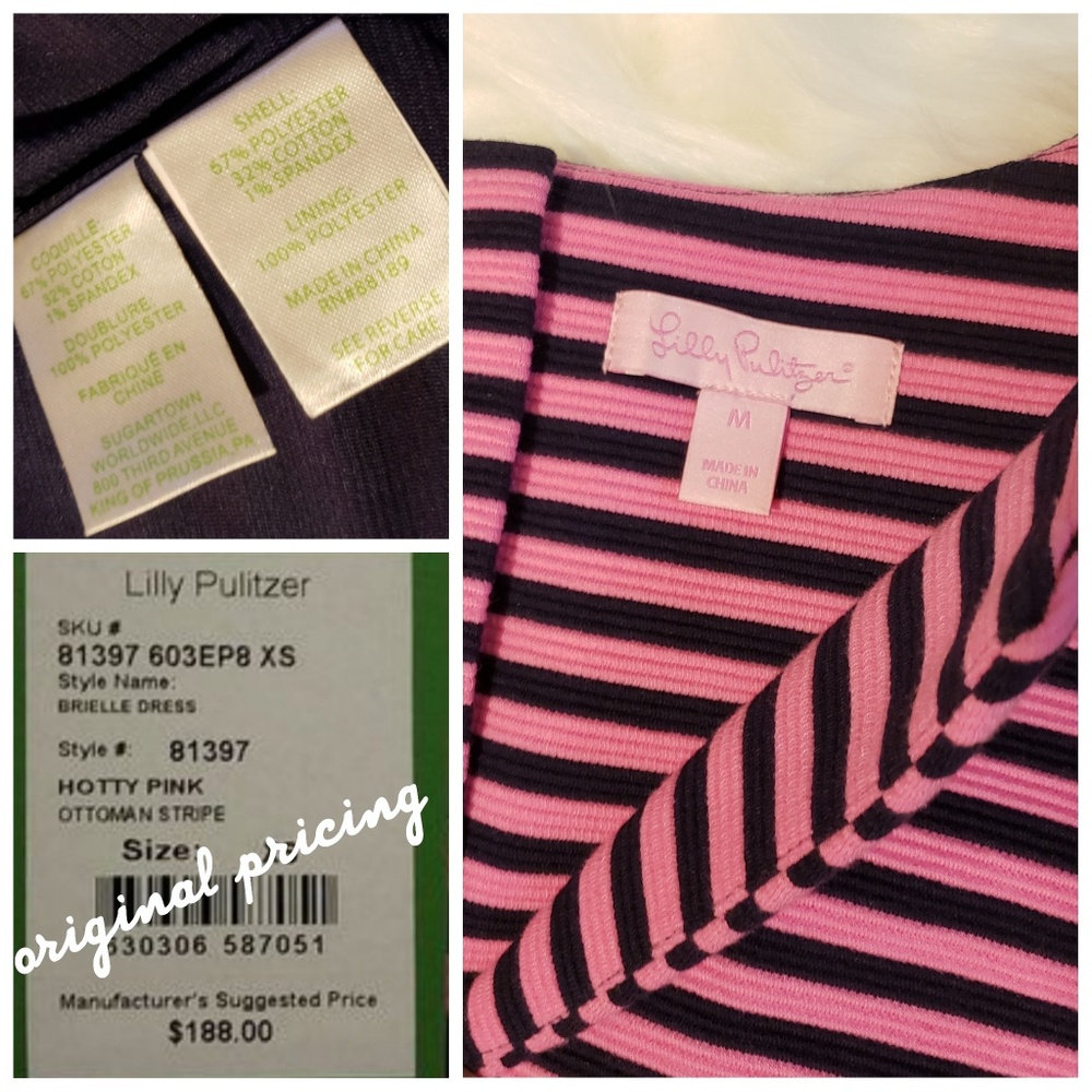 🎉HP!!🎉Lilly Pulitzer | Brielle Hotty Pink Dress - Picture 6 of 7